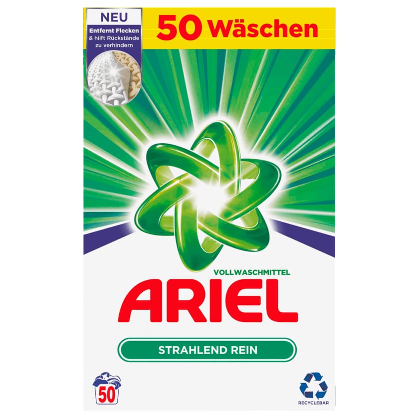 Ariel Vollwaschmittel Pulver 50WL 3,25kg